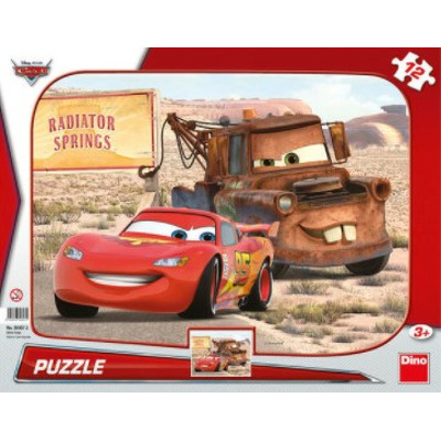 Puzzle - Peripetii cu Lightning McQueen (12 piese)