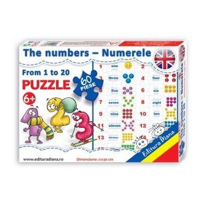 Puzzle - The numbers from 1 to 20 - Contine 60 piese
