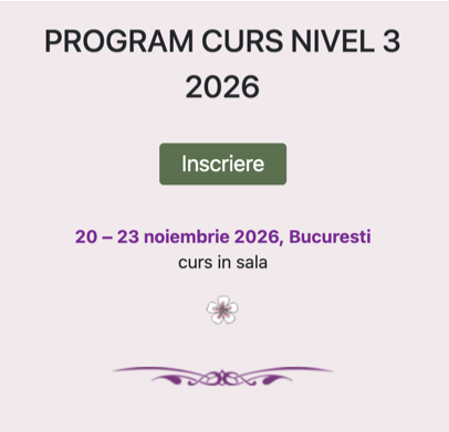 Remedii Florale Bach - Curs nivel 3