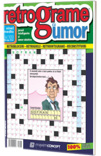 Retrograme cu umor, numarul 103. Nivel mediu, jocuri inteligente si umor sanatos