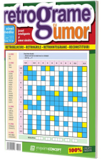 Retrograme cu umor, numarul 111. Nivel mediu, jocuri inteligente si umor sanatos