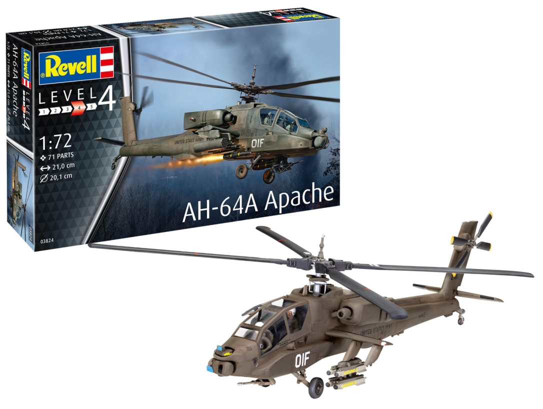 Revell avion AH-64A Apache REV03824