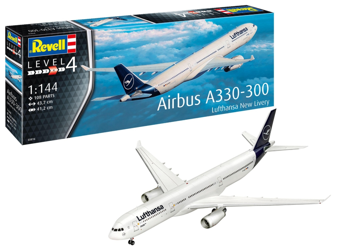 Revell avion Airbus A330-300 Lufthansa New Livery REV03816