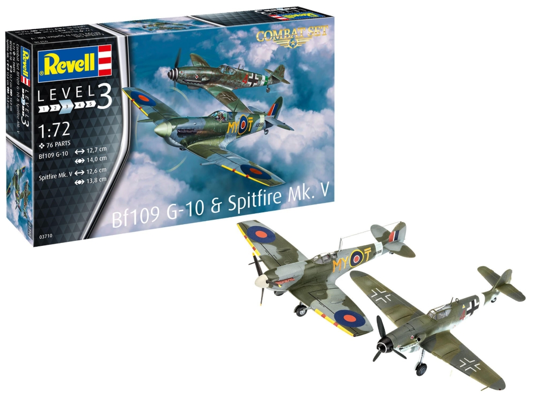 Revell combat set Messerschmitt Bf 109 si Spitfire