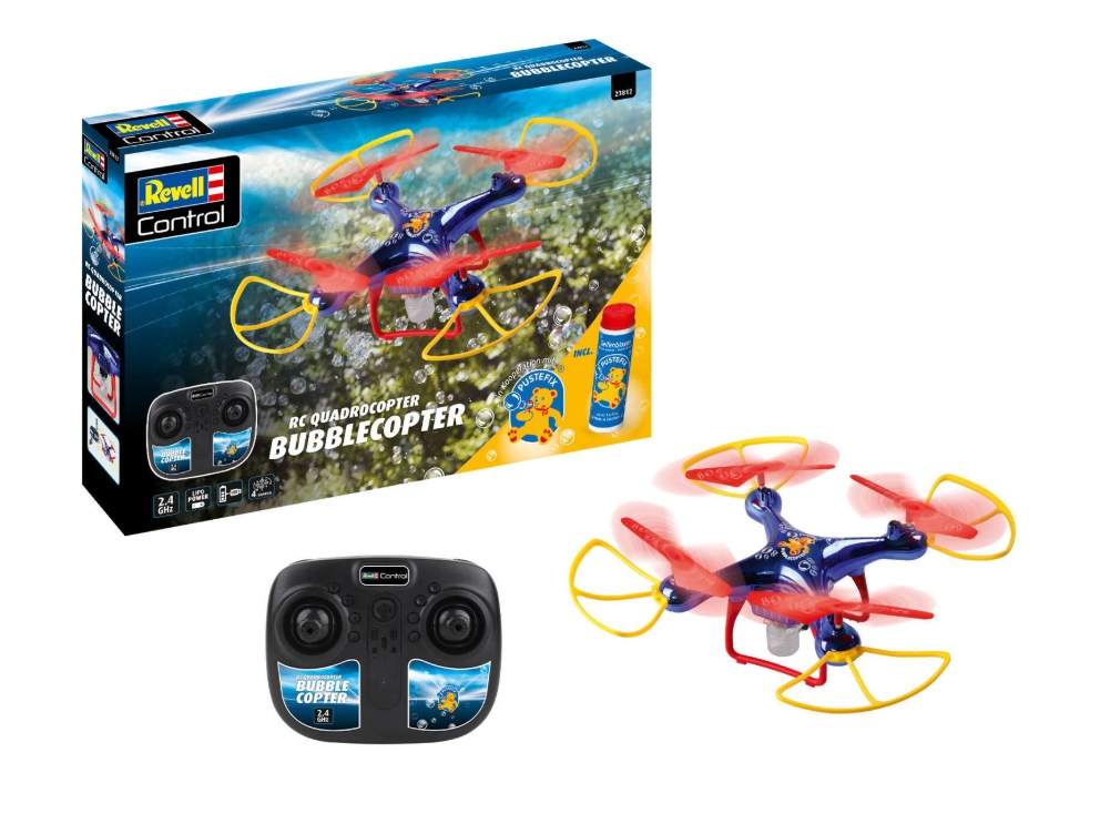Revell control Bubblecopter este o drona radiocomandata distractiva
