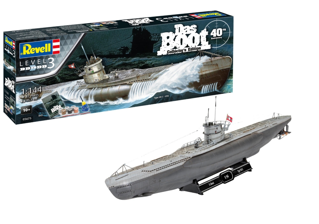Revell Gift Set Das Boot – Movie Edition, Submarin U-Boot Type VII C