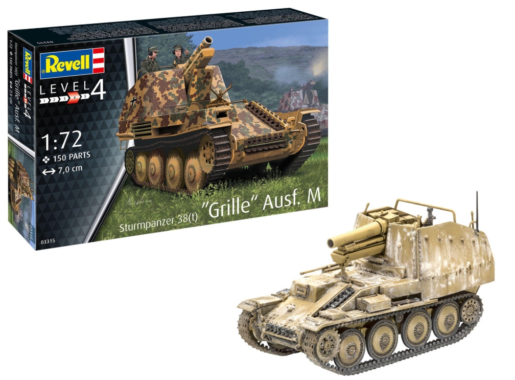 Revell macheta Sturmpanzer 38(t) Grille Ausf. Kit Plastic