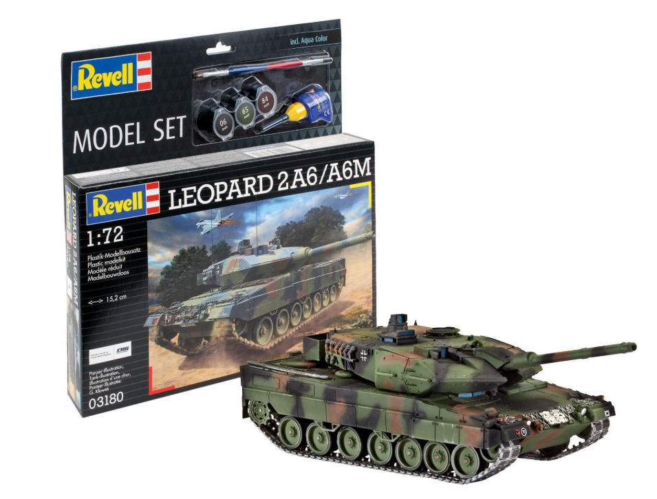 Revell model set tanc leopard.  Kit complet