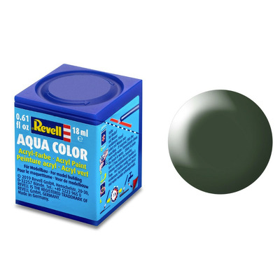 Revell Vopsea Pe Baza De Apa Silk Dark Green(Ral 6020)Aqua Color Acrylic 18Ml Rev36363