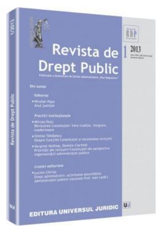 Revista de Drept Public nr. 1/2013