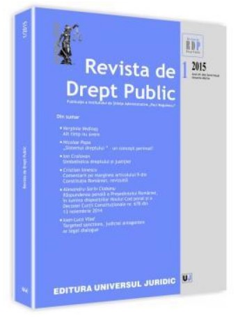 Revista de Drept Public nr. 1/2015