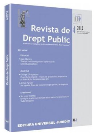 Revista de Drept Public nr. 4/2012