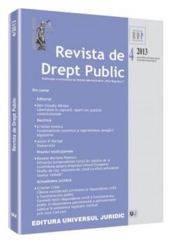 Revista de Drept Public nr. 4/2013