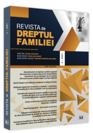 Revista de Dreptul Familiei nr. 2/2021