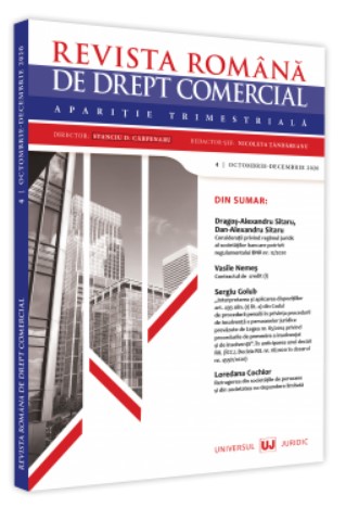 Revista romana de drept comercial nr. 4/2020