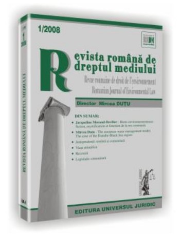 Revista romana de dreptul mediului nr. 1/2008