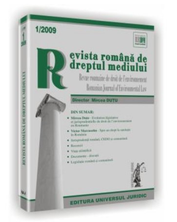 Revista romana de dreptul mediului nr. 1/2009