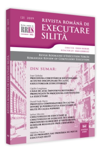 Revista romana de executare silita nr. 2/2019