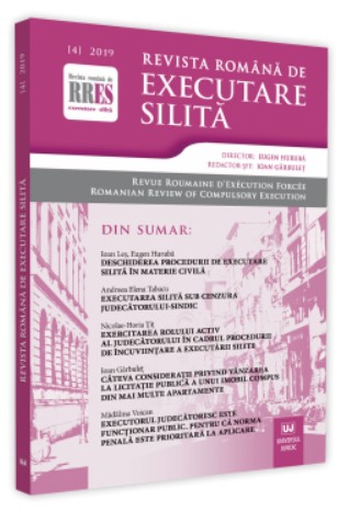 Revista romana de executare silita nr. 4/2019