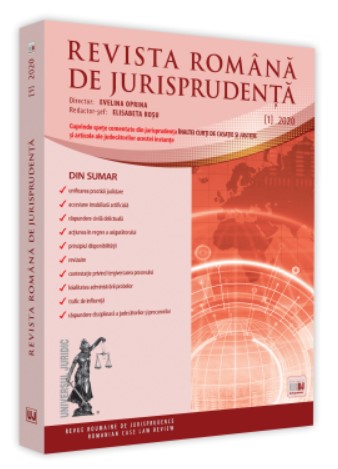 Revista romana de jurisprudenta nr. 1/2020