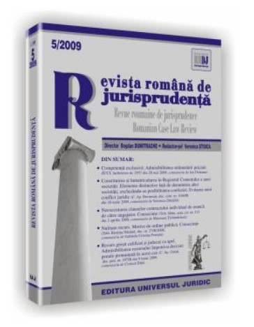 Revista romana de jurisprudenta nr. 5/2009