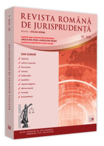Revista romana de jurisprudenta nr. 6/2020
