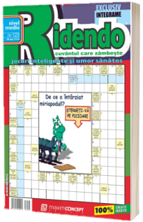 Ridendo, numarul 123. Revista de integrame de nivel mediu Ridendo, numarul 123. Revista de integrame de nivel mediu