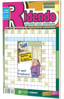 Ridendo, numarul 145.Revista de integrame de nivel mediu