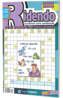 Ridendo, numarul 146.Revista de integrame de nivel mediu