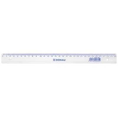 Rigla din plastic transparent, 30cm, DONAU