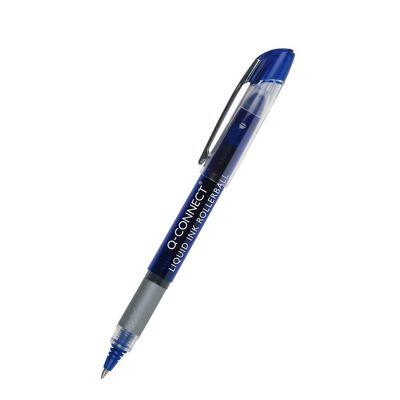 Roller cu cerneala lichida, varf 0.5mm, Q-Connect - albastru