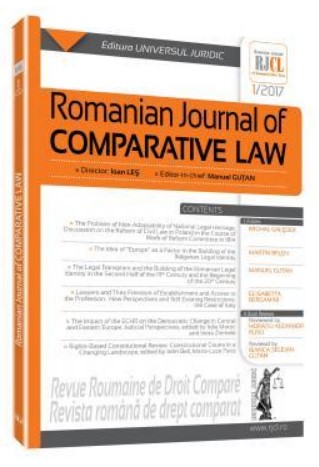 Romanian Journal of Comparative Law nr. 1/2017