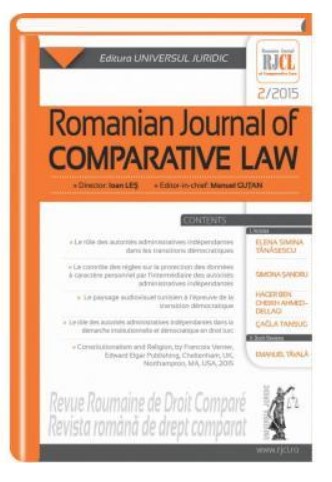 Romanian journal of comparative law nr. 2/2015