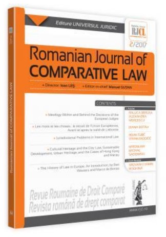 Romanian Journal of Comparative Law nr. 2/2017