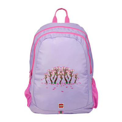 Rucsac scoala LEGO Core Line - design Purple Cherry Blossom
