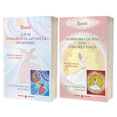 Rumi - pachet 2 carti: A iubi inseamna sa ajungi la Dumnezeu si Eliberarea de sine este fericirea toata