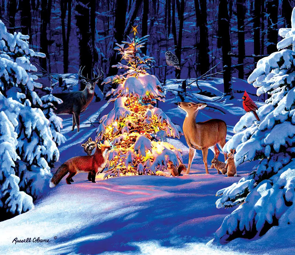 Russell Cobane - Woodland Glow (puzzle 550 piese)