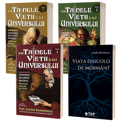 Scarlat Demetrescu set 4 carti - Din tainele vietii si ale universului. Versiune originala din 1939 si Viata dincolo de mormant