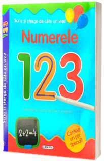Scrie si sterge de cate ori vrei! Numerele 123. Joaca-te si invata sa scrii numerele!