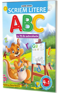 Scriem litere ABC cu 70 de autocolante