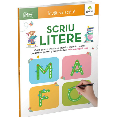 Scriu litere 5-6 ani. Invat sa scriu!