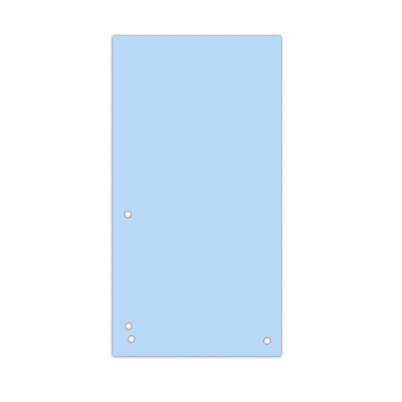 Separatoare carton pentru biblioraft, 190 g/mp, 105 x 235mm, 100/set, DONAU Duo - albastru