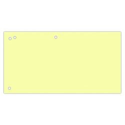 Separatoare carton pentru biblioraft, 190 g/mp, 105 x 240mm, 100/set, Office Products Duo - galben