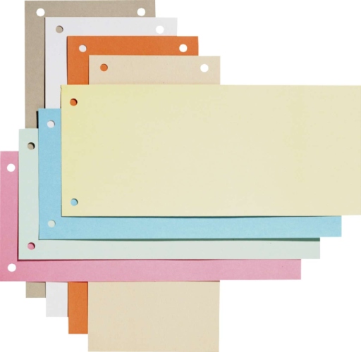 Separatoare carton pentru biblioraft, 190g/mp, 105 x 240 mm, 100/set, ELBA - rosu