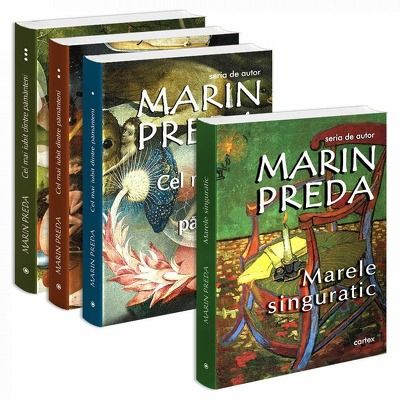 Seria de autor Marin Preda - 4 carti. Cel mai iubit dintre pamanteni 3 volume si Marele singuratic