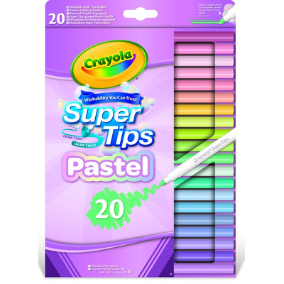 Set 20 carioci pastel lavabile