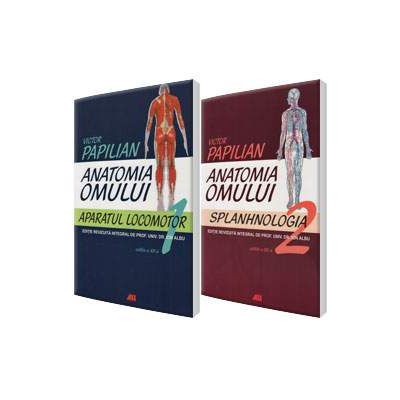 Set Anatomia Omului de Victor Papilian. Volumele 1 si 2 - Aparatul locomotor si Splanhnologia (Victor Papilian)