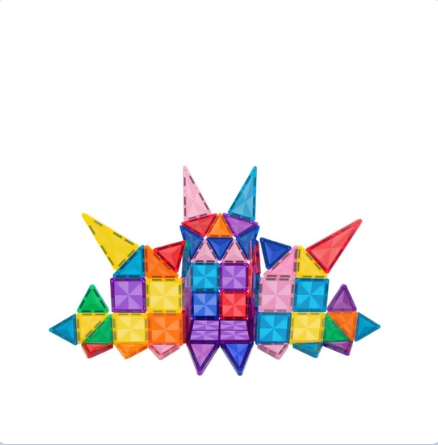 Set constructie magnetica picassotiles mini cu efect de diamant