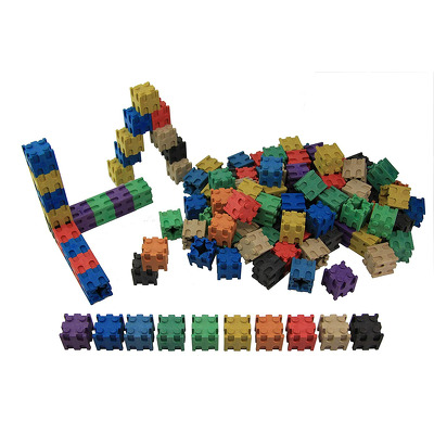 Set cuburi interconectabile. 10 culori