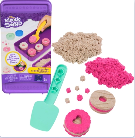 Set cutii de fursecuri Kinetic Sand cu nisip kinetic